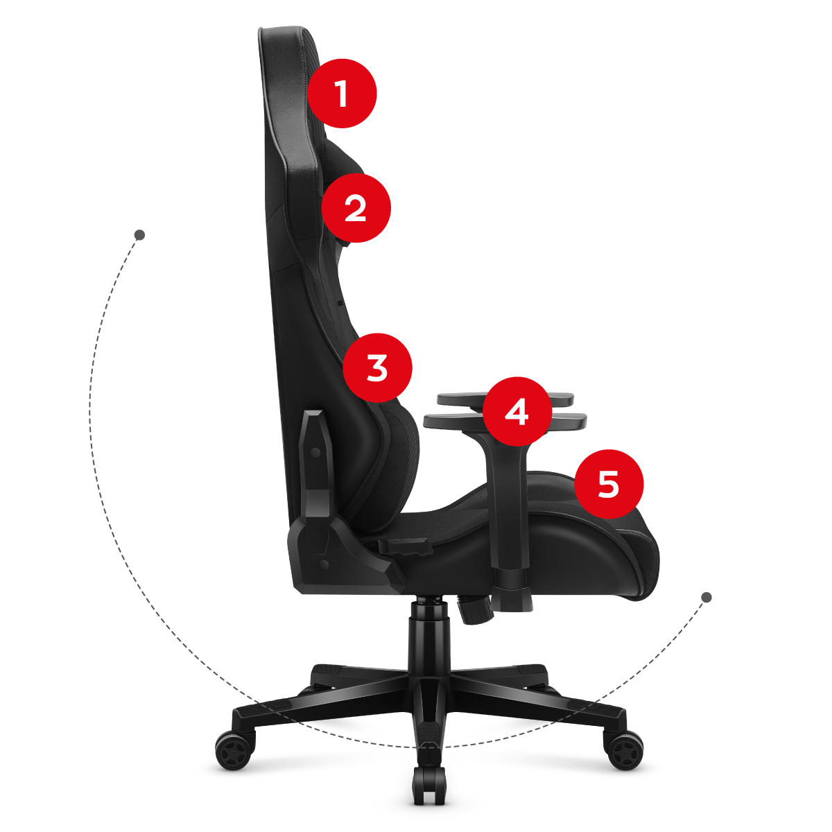 Huzaro Force 7.6 Black gaming stolica