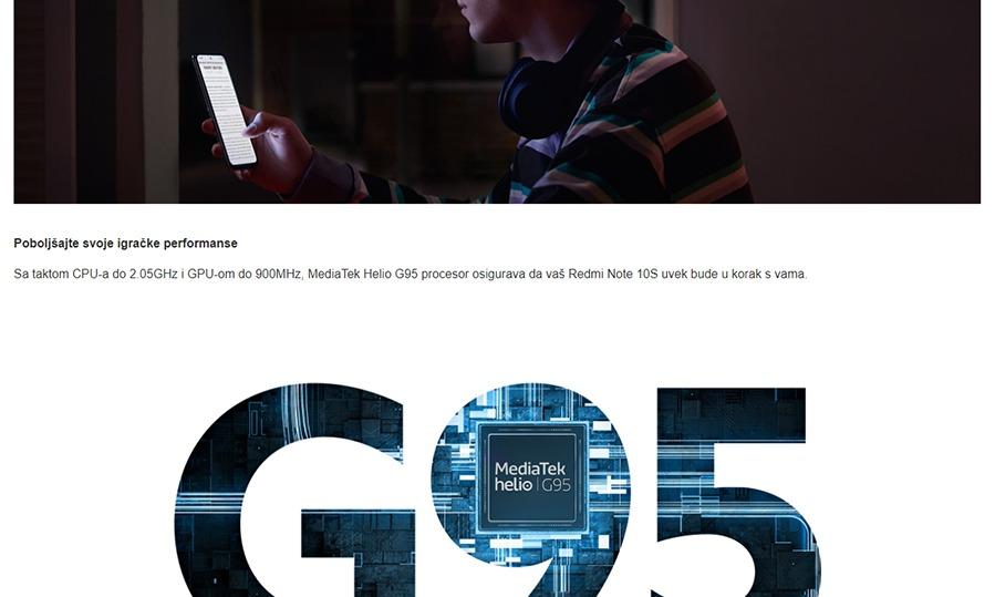 Xiaomi Redmi Note 10S 6GB 128GB Pebble White