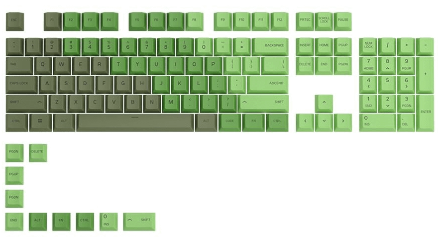 Glorious GPBT Keycaps (Olive/114 pcs)