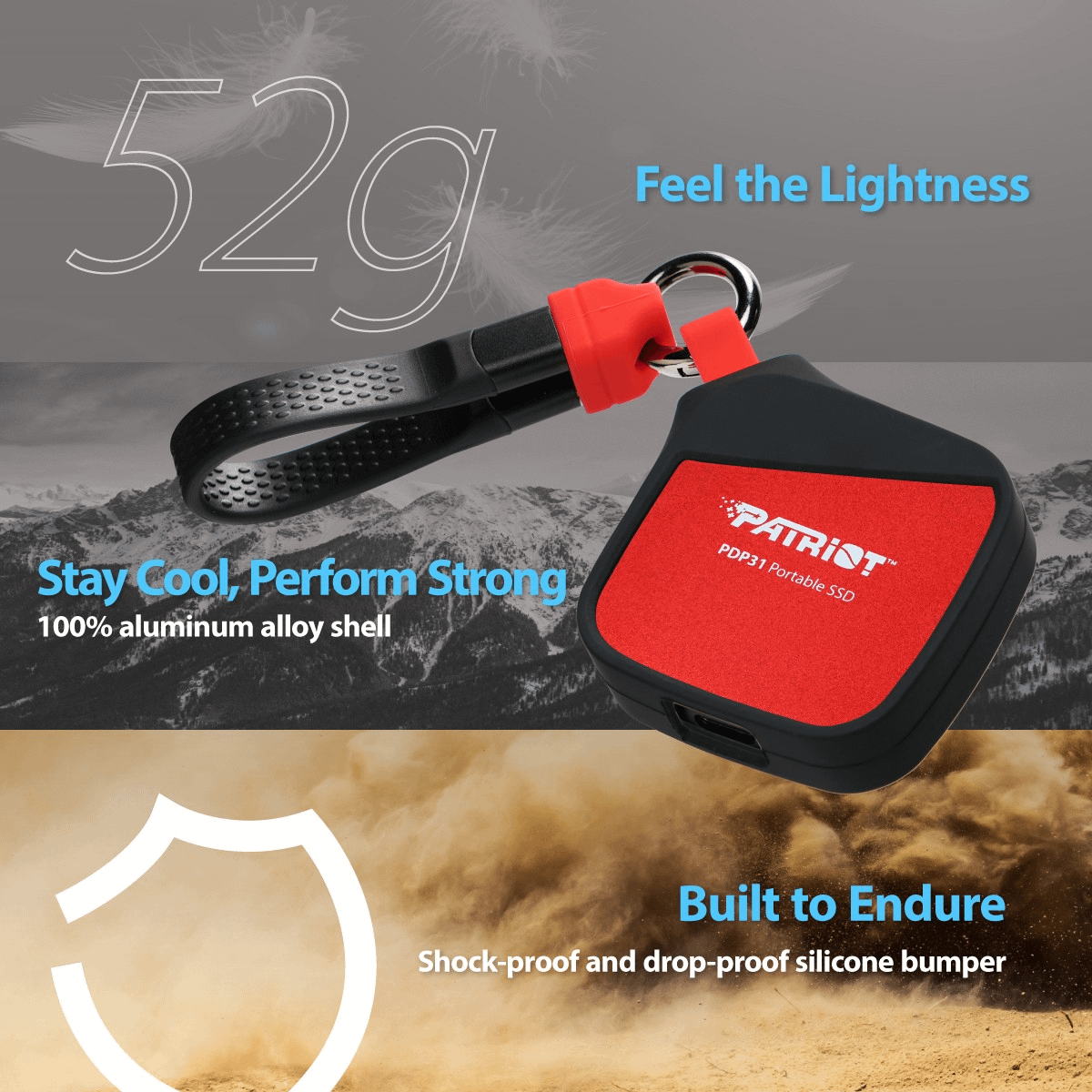 Patriot PDP31 500GB eksterni SSD disk 