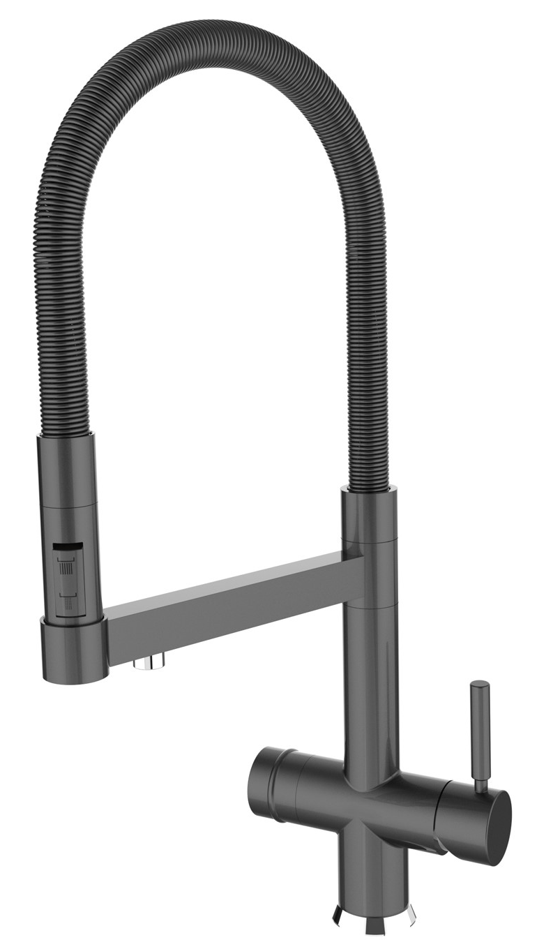 Voden Česma sa odvojivim tušem – Crna Mat