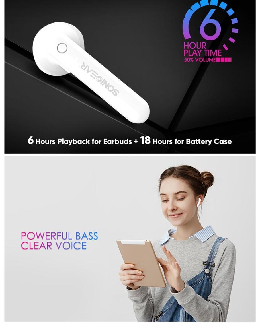 SONICGEAR EARPUMP TWS 3+ Black