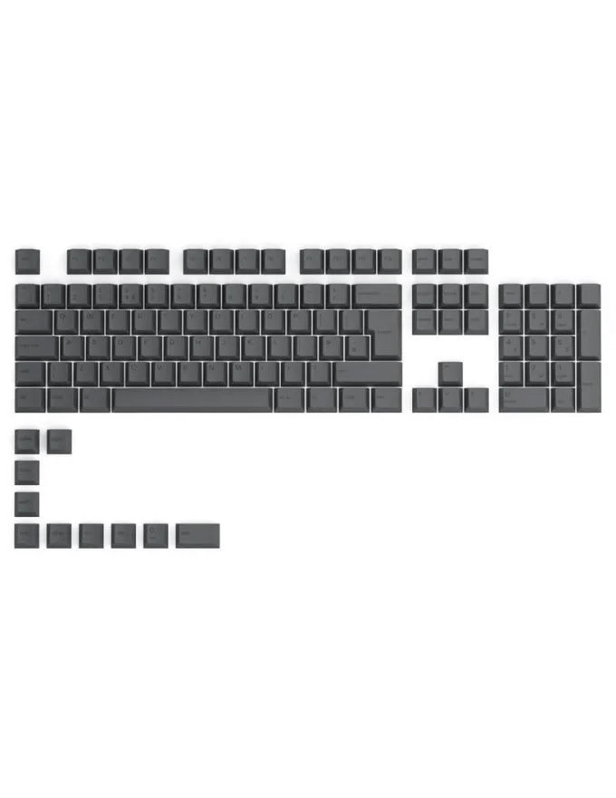 Glorious GPBT Keycaps (Black Ash/115pcs) 