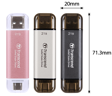 Trascend ESD310 512GB Black SSD