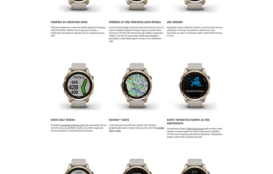 Garmin Fenix 7s Saphire Solar