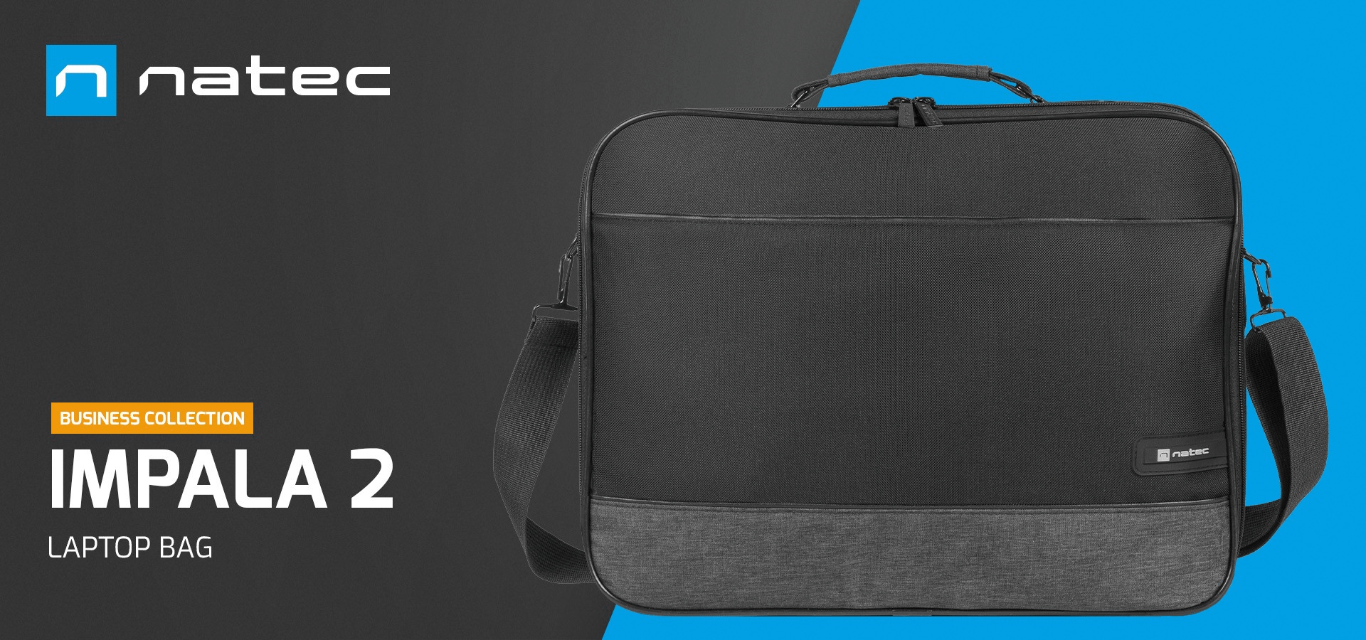Natec IMPALA 2 17 Onyx Black torba