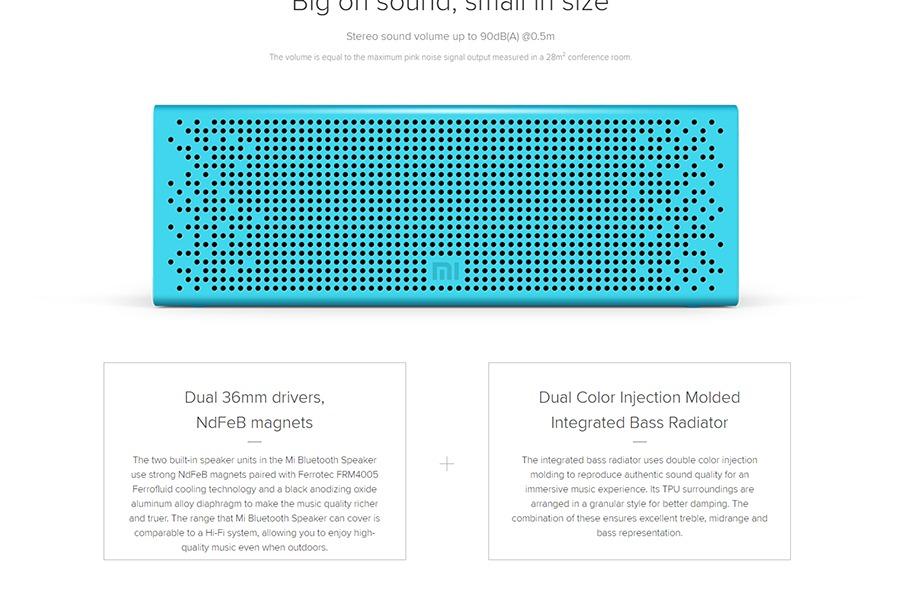 Xiaomi Mi Bluetooth Speaker Blue