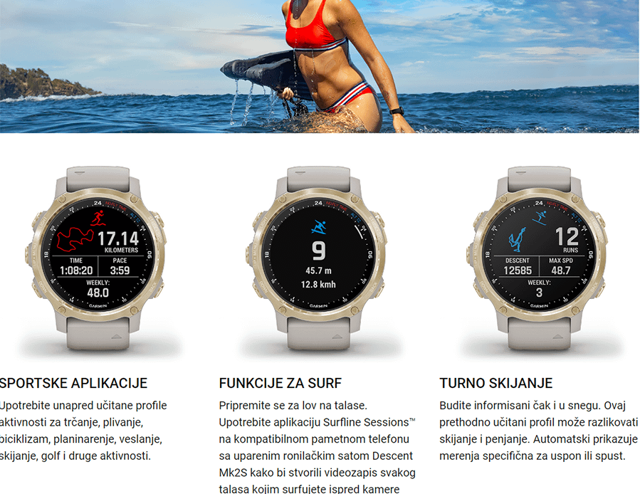 Garmin Descent MK2S (Blue/Sea Foam)