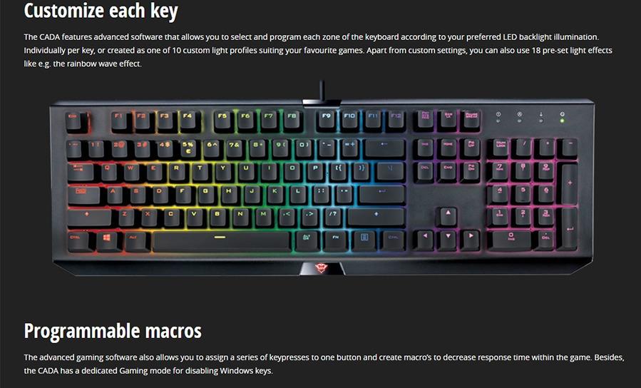 Trust GXT 890 Cada RGB