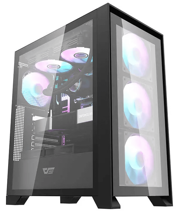 Darkflash DRX70 GLASS Black (4x RGB fan) kućište