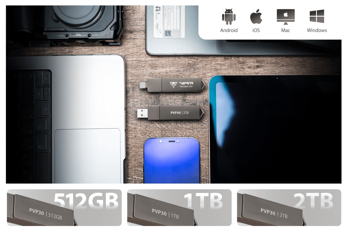Patriot PVP30 Viper Duo 512GB eksterni SSD