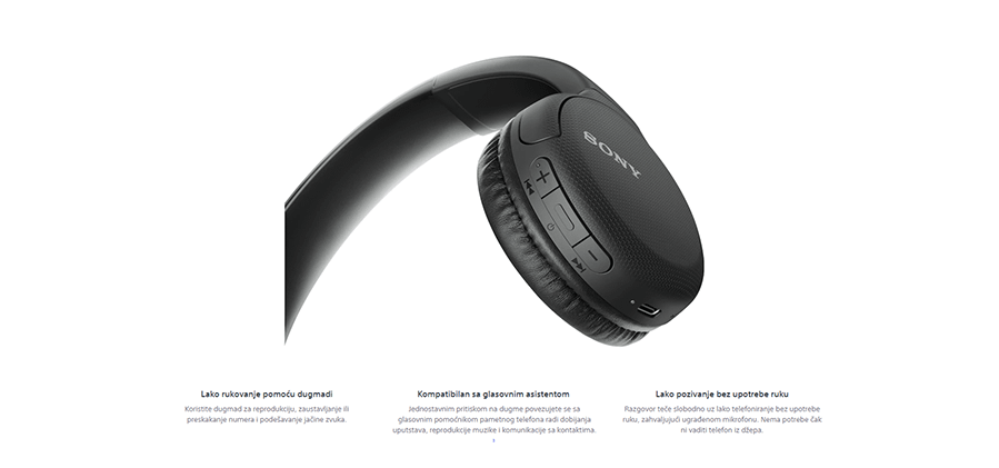 Sony WHCH510B (Crne)