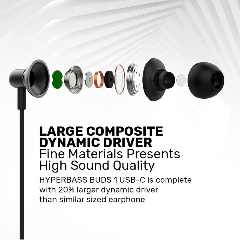 SONICGEAR HyperBass Buds 1 (Type-C) Black