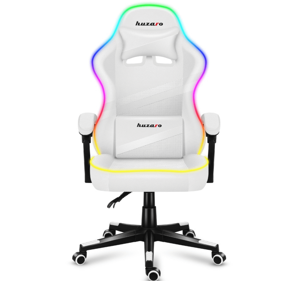 Huzaro Force 4.4 RGB White gaming stolica