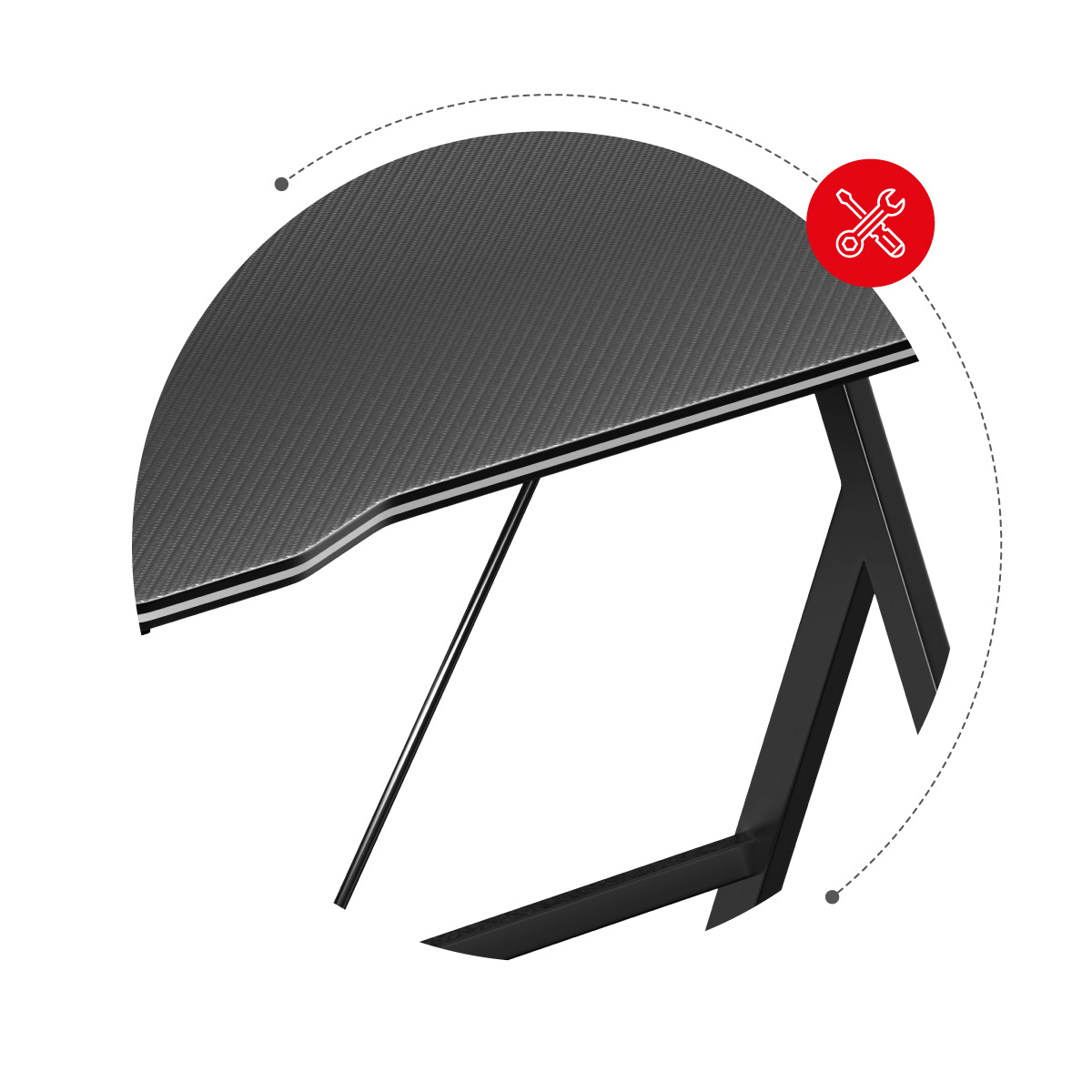 Huzaro Hero 1.4 Black gaming sto