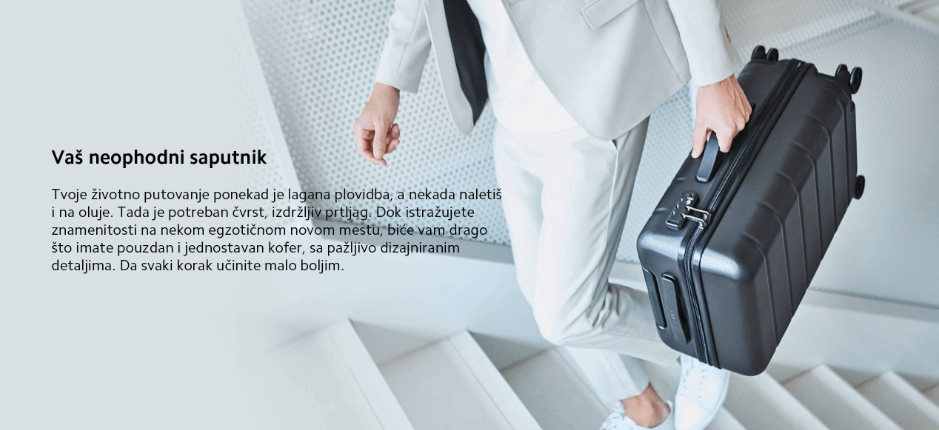 Xiaomi Mi Luggage Classic 20 inca (Siva)