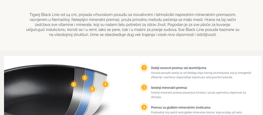 RosMarino Vok Black Line 30 cm