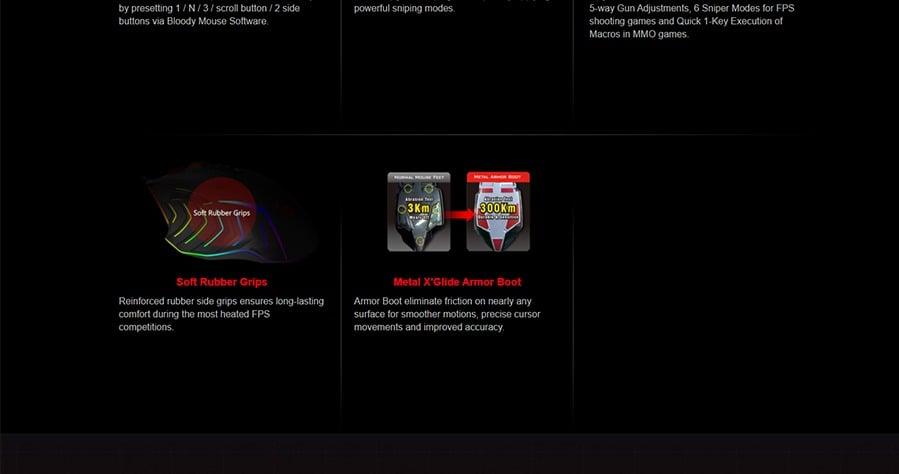 A4Tech J95s Stone Black RGB