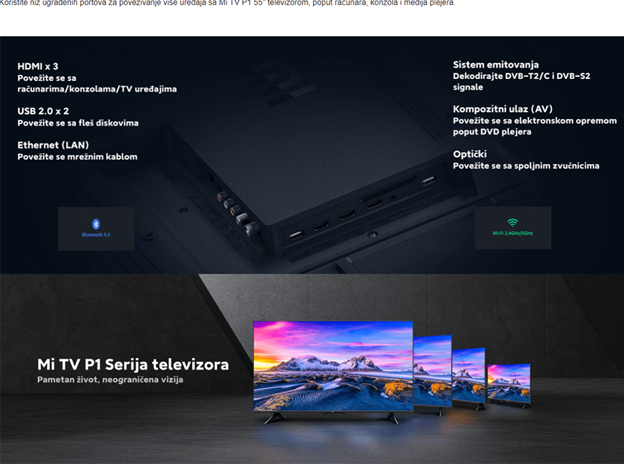 Xiaomi Mi P1 LED VTV 55"