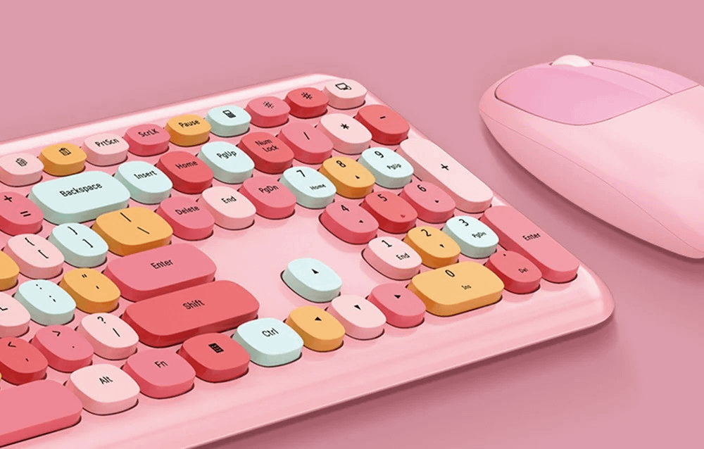 MOFII 666 2.4G Wireless Set Pink