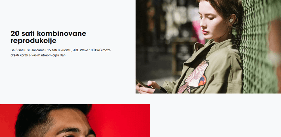 JBL Wave 100 TWS (Bijela)