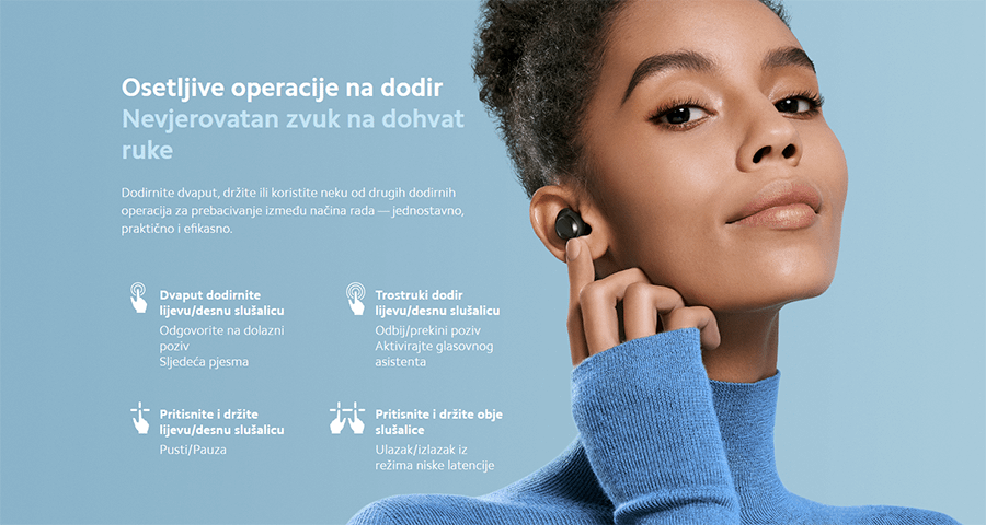 Xiaomi Redmi Buds 3 Lite (Crna)