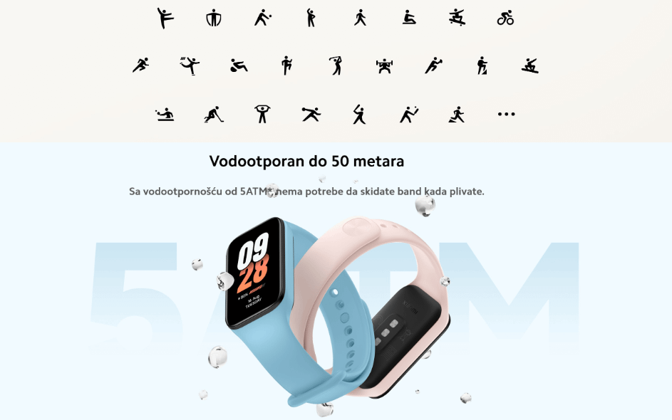 Xiaomi Smart Band 8 Active (Pink)