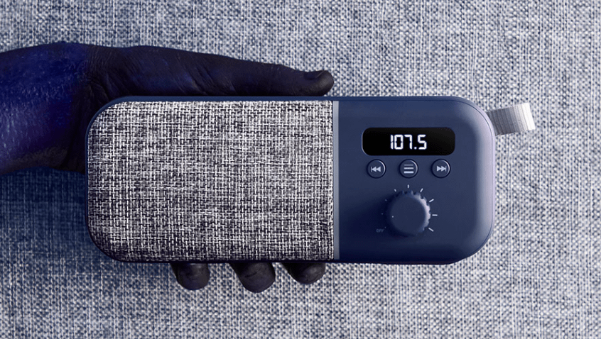 Energy System Fabric Box Radio Navy