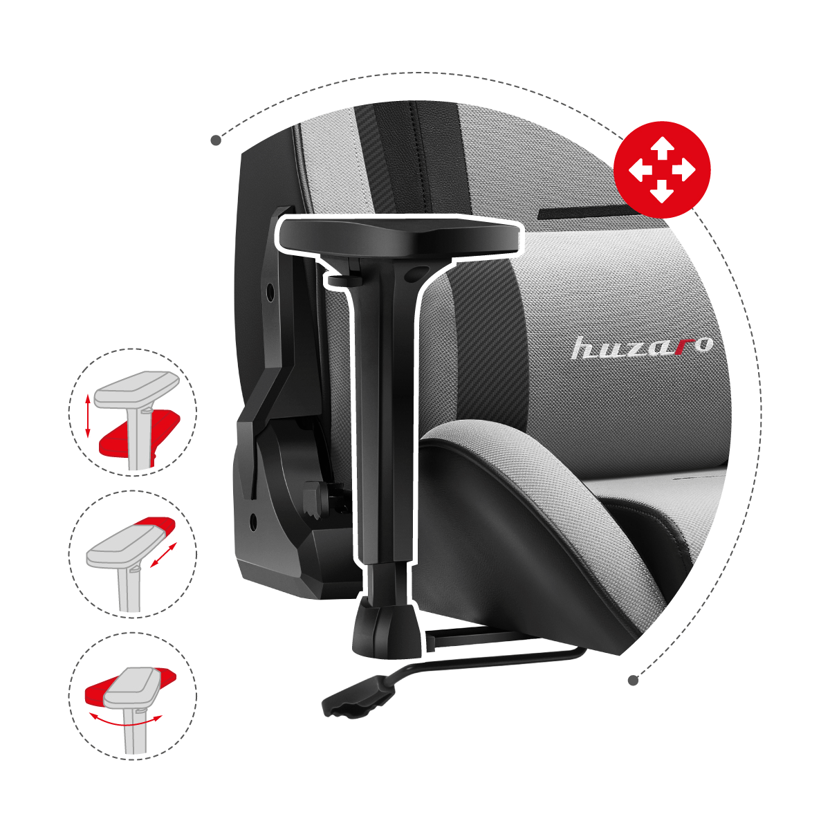 Huzaro Force 7.6 Black gaming stolica