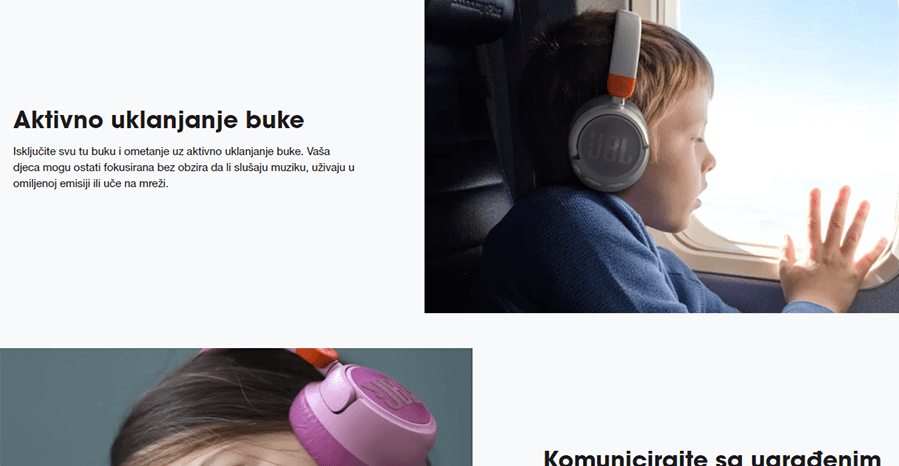 JBL JR 460NC (Bijela)