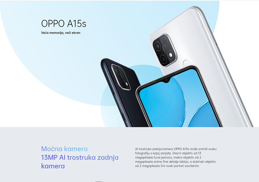 OPPO A15s 4GB 64GB Mystery Blue