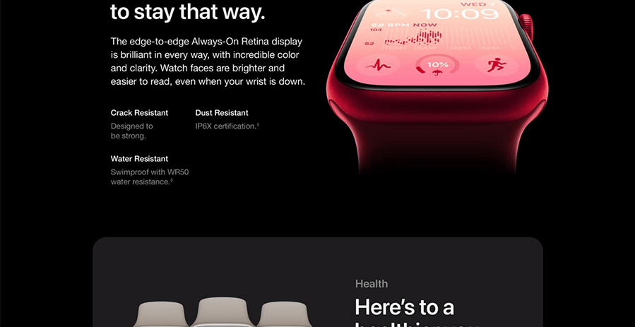 Apple Series 8 GPS 41mm (Red)