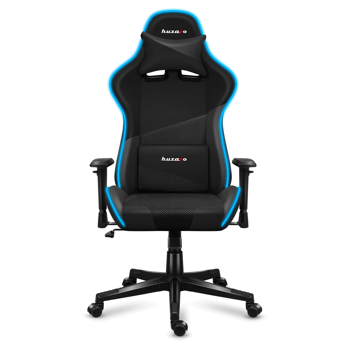 HUZARO FORCE 6.2 BLACK RGB gaming stolica
