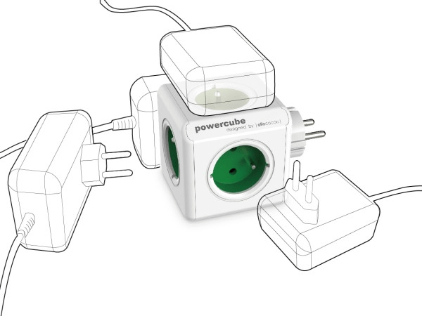 Allocacoc PowerCube Original USB - grey