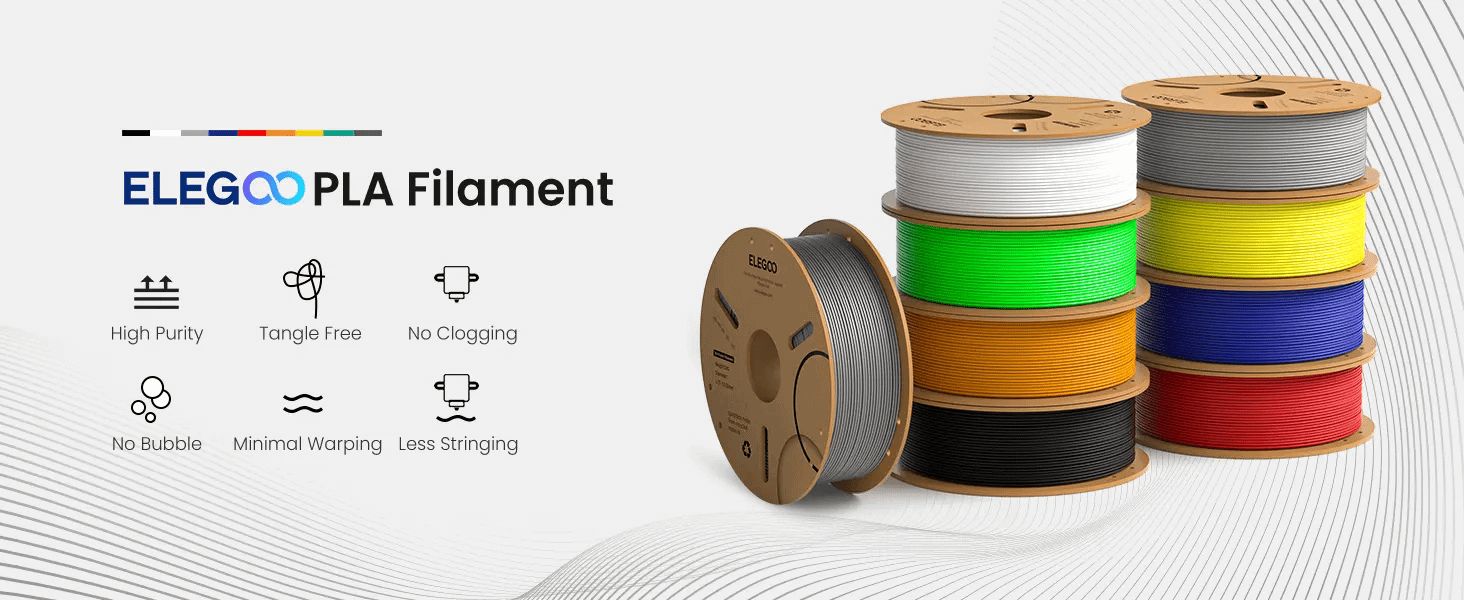 Elegoo Elegoo PLA Filament 1.75mm 1kg (Red)