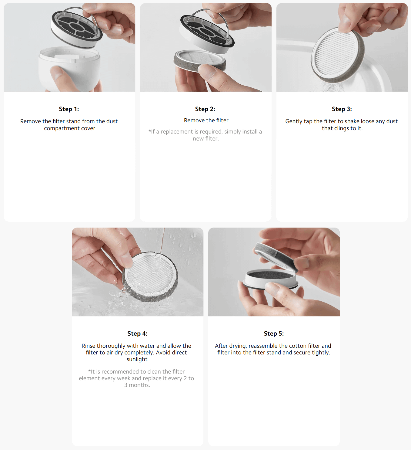 Xiaomi Dust Mite Vacuum Cleaner Pro Filter (2-Pack)