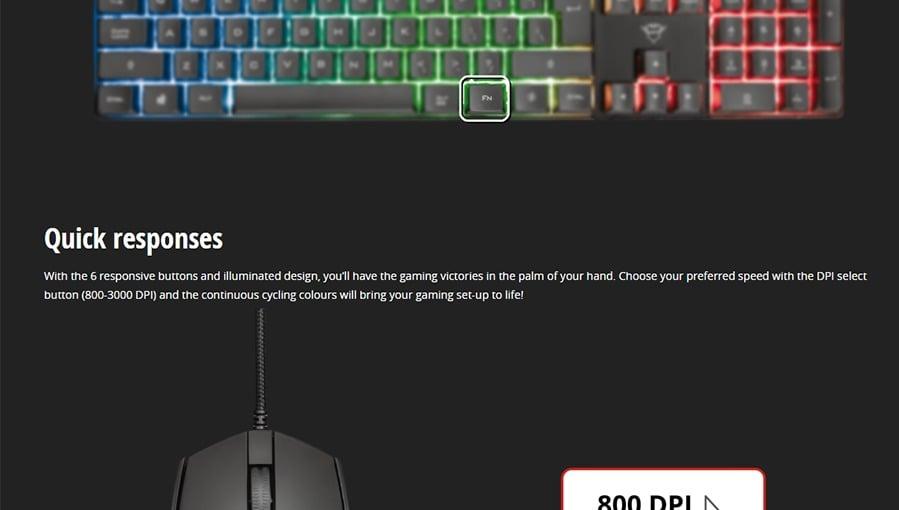 Trust GXT 838 Azor  Combo