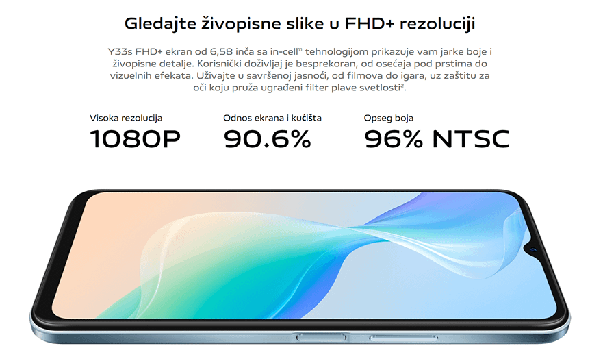 Vivo Y33s 8GB 128GB (Mirror Black)