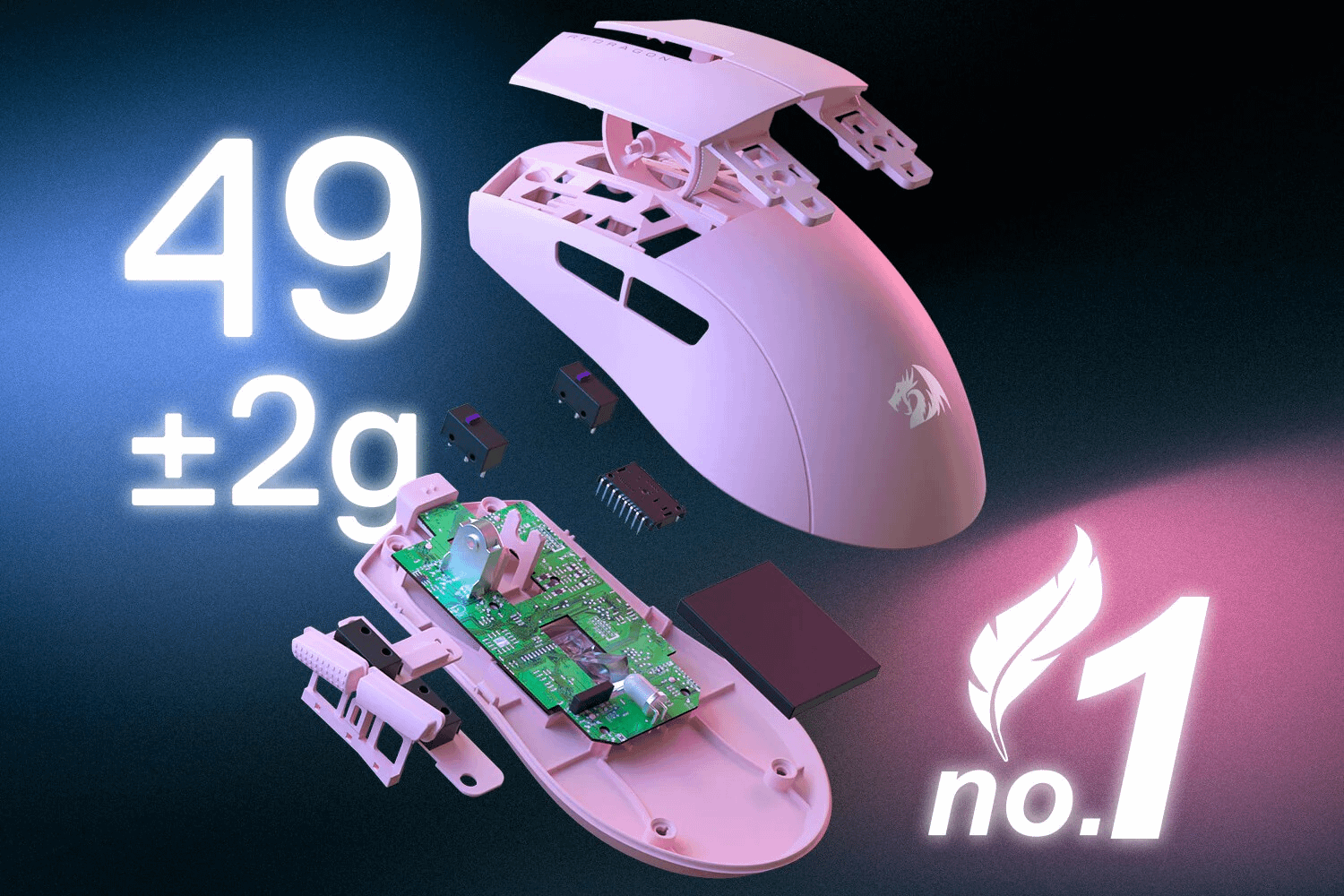 REDRAGON M916 K1NG PRO White miš
