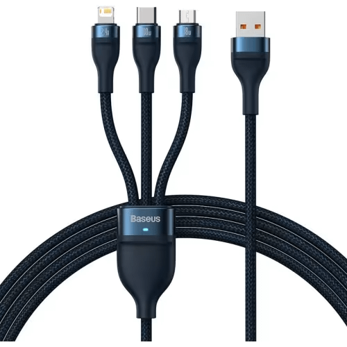 Baseus Flash 3-in-1 100W 1.2m Blue