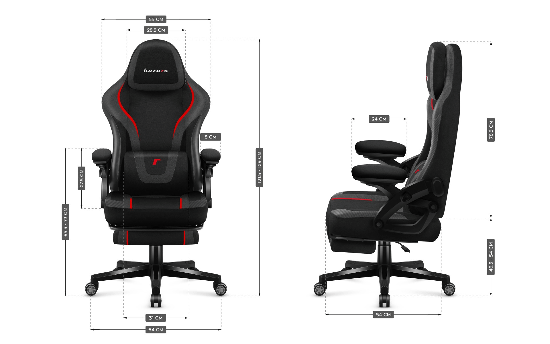 Huzaro Force 4.6 Carbon gaming stolica