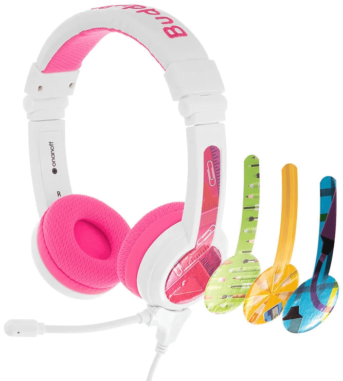 BuddyPhones School plus (roze)