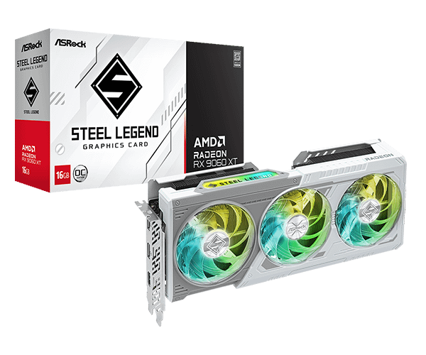 AMD RX 9060 XT Steel Legend 16GB OC grafička kartica