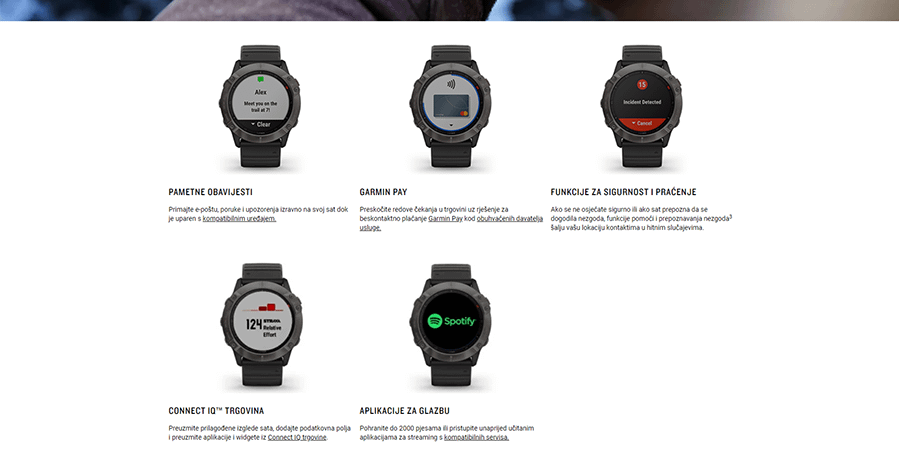 Garmin Fenix 6X Sapphire (Crno-Siva)