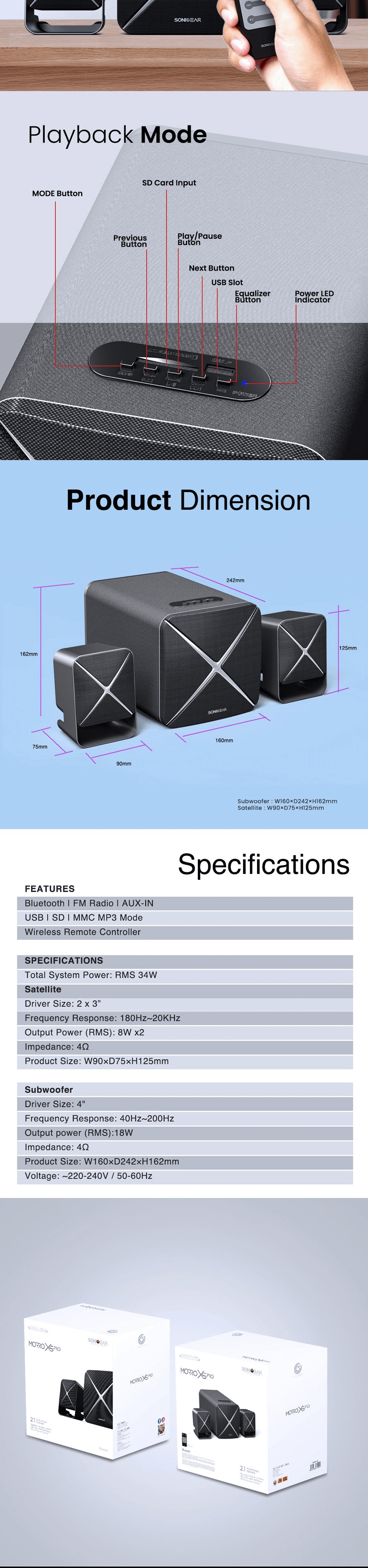 SONICGEAR MORRO X5 PRO