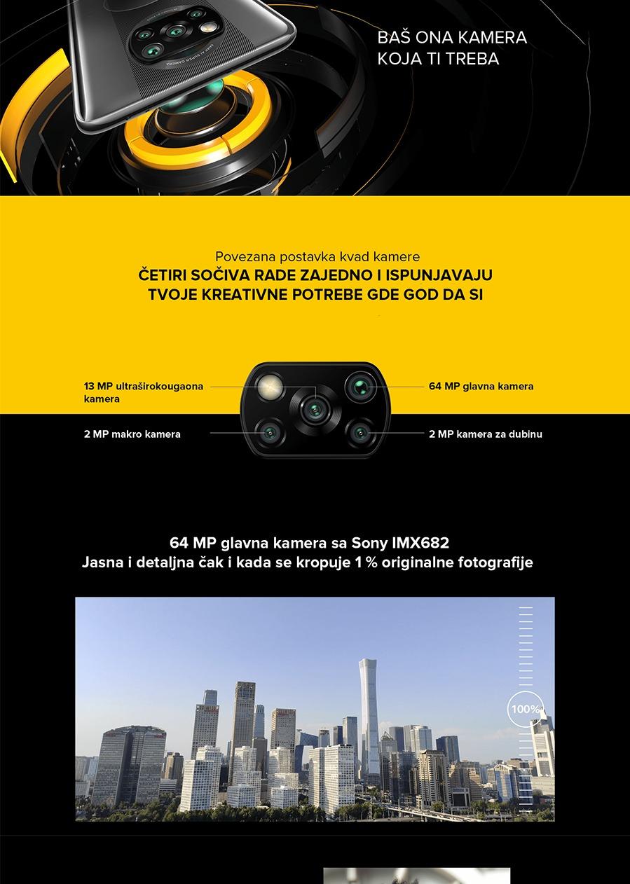 Xiaomi Pocophone X3 64GB COBALT BLUE