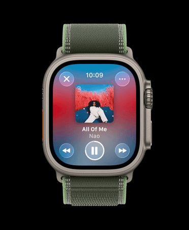 Apple Watch Ultra 3 Cellular 49mm Natural Titanium (Blue - Bright Blue Trail Loop) - M / L