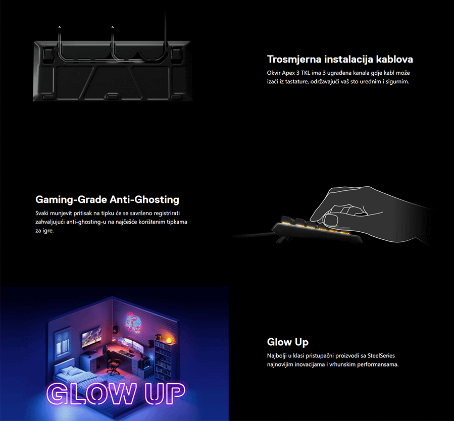 SteelSeries Apex 3 TKL-US