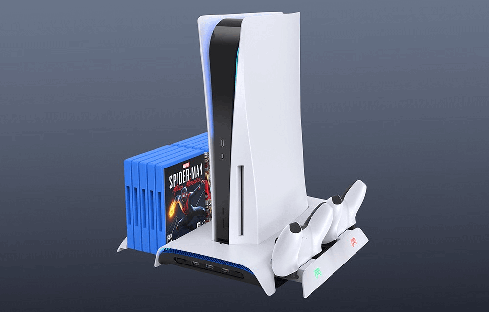 KiwiHome PB01 PS5 Cooling Station and Dual Controller Charger
