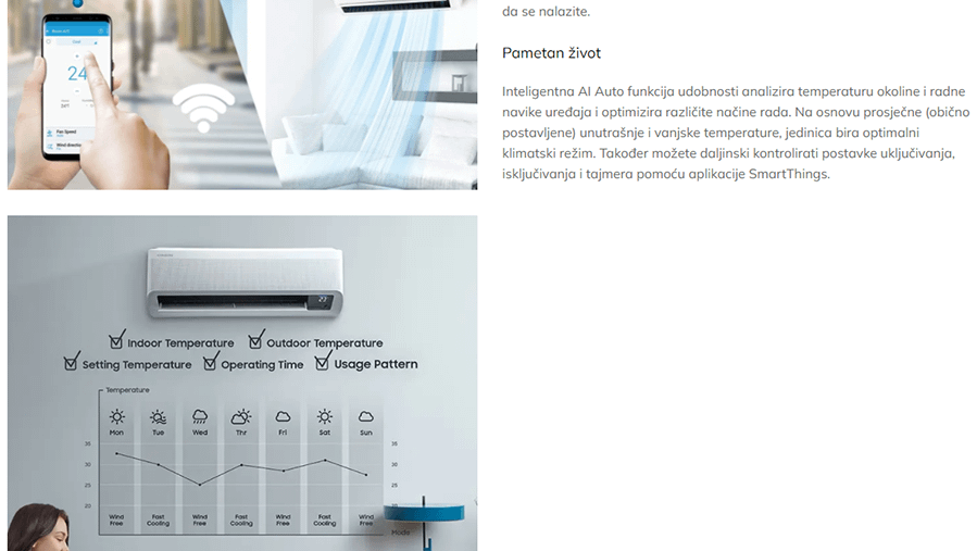 Samsung NORDIC Essential AR12TXFZBWKNEE klima